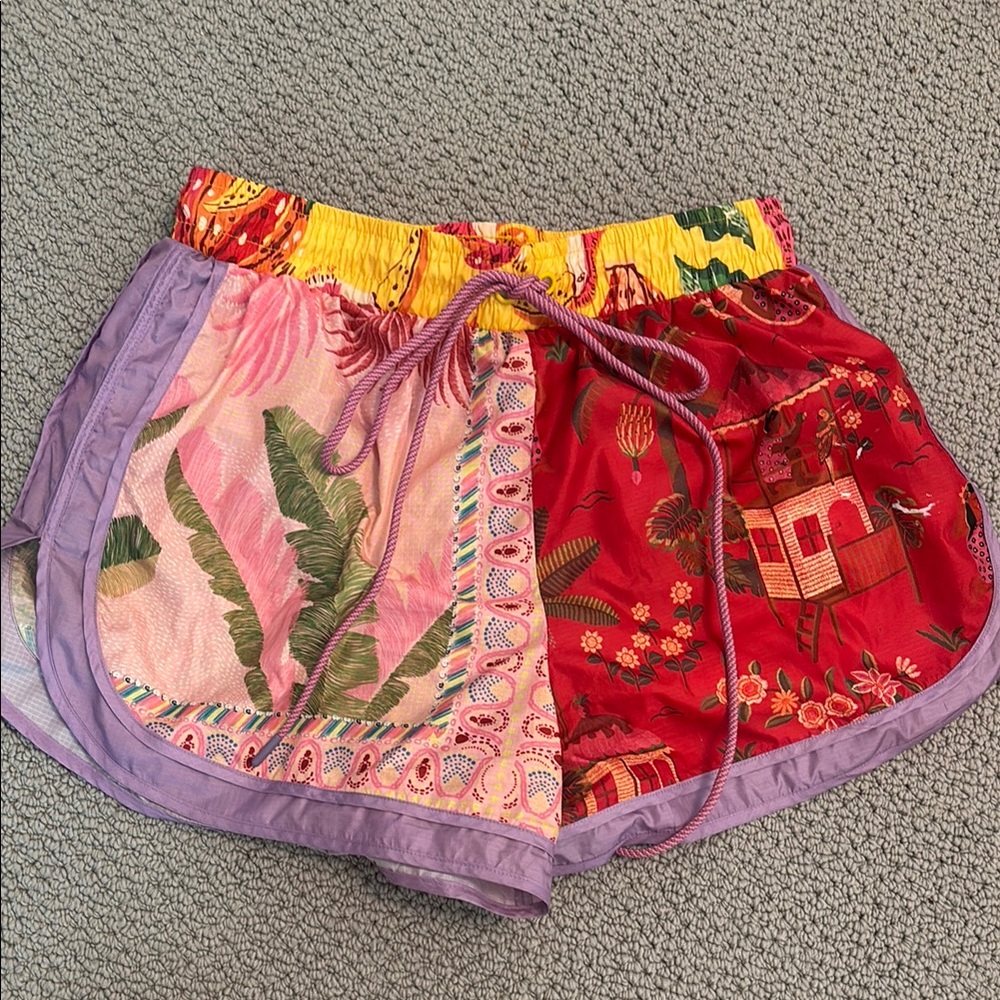 Farm Rio Colorful Patterned dolphin  Shorts